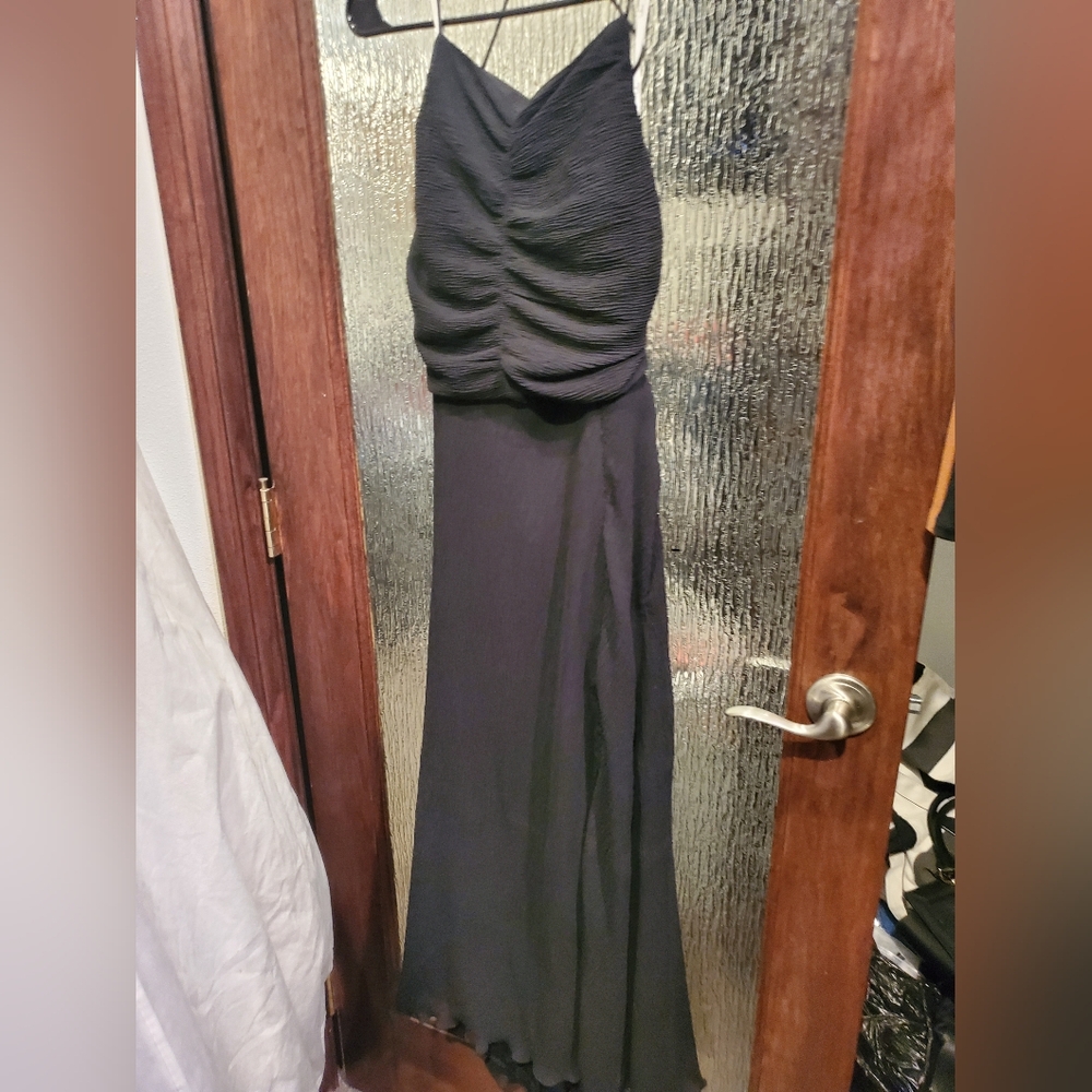 Black High Neck Dress XL